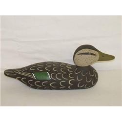 16" MASON TYPE BLACK DUCK DECOY