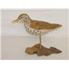 Image 1 : 8" SANDPIPER SHOREBIRD DECOY ON A WOODE