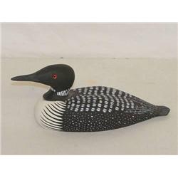 7 1/2" LOON DECOY SIGNED BILL & LYNN CO