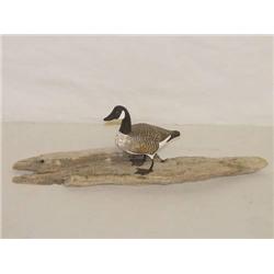 4" MINIATURE CANADA GOOSE DECOY ON A DR