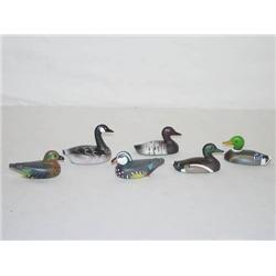 (6) DIFFERENT 3" CAST IRON MINIATURE DE