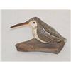 Image 1 : 5 1/2" SIGNED WOODCOCK BIRD CARVING ON 
