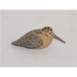 4 1/2" MINIATURE WOODCOCK BIRD CARVING 