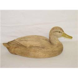 17" MALLARD HEN DUCK DECOY SIGNED PAUL 