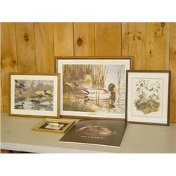 (5) PRINTS & PICTURES OF DUCKS & GAMEBI