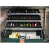 Image 1 : GREEN TACKLE BOX & CONTENTS