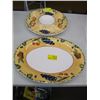 Image 1 : LARGE PLATTER & MATCHING SNACK TRAY