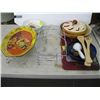 Image 1 : LOT OF MISC. PLATTER, BOWLS, PIE DISH, CUTTING BOARD, ETC.