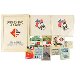 Ronald Reagan, George Bush, and Mikhail Gorbachev