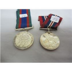 2  Canadian sterling silver  World War 2 Medals