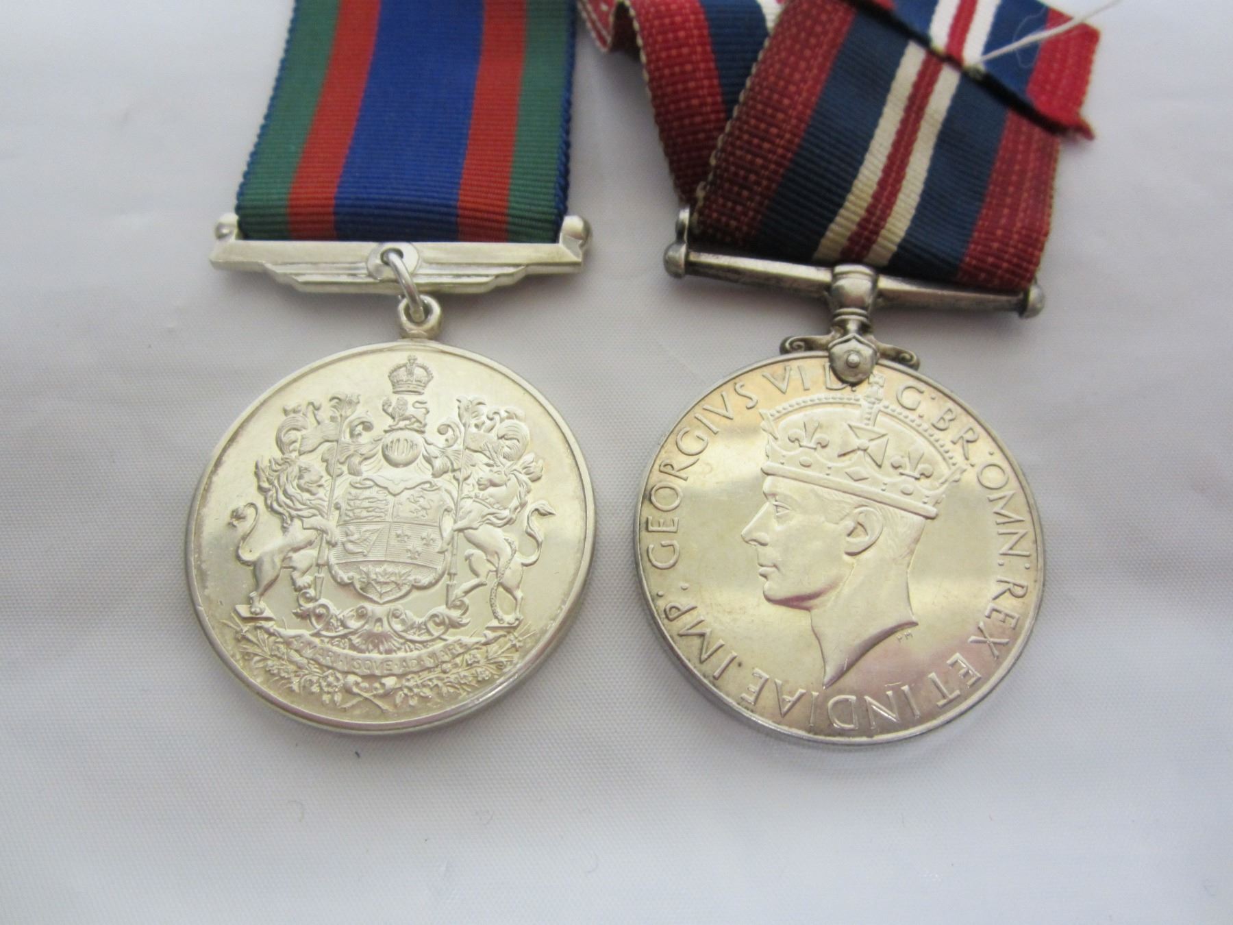 2 Canadian sterling silver World War 2 Medals 2 Canadian sterling silver World War 2 Medals