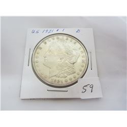 1921 D Morgan Silver Dollar