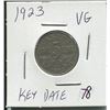 Image 1 : 1923,Canadian 5 cent coin (KEY DATE),King George V