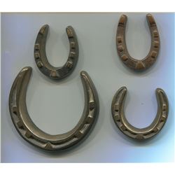 4-Brass Horse Shoes,4-horse shoes