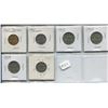 Image 1 : 1938,39.40,41,42&42Tombac,6-Canadian 5 cent coins,King George VI
