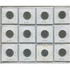 Image 2 : 1952,53,54,56,57,58,59,60,61,62,63 64 Beaver,12-Canadian 5 cent coins,King George VI and Queen Eliza