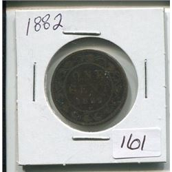 1882,Large Canadian penny,Queen Victoria