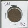 Image 1 : 1882,Large Canadian penny,Queen Victoria