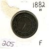 Image 1 : 1882 H,1-Large Canadian penny,Queen Victoria