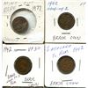 Image 1 : 2-1942 error, 1962 error, 1977 error,4-Small Canadian Error pennies,Queen Elizabeth II