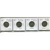 Image 1 : 4-1957 Bug Tail Beaver Nickels (Scarce),4-Canadian 5 cent coins,Queen Elizabeth II