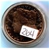 Image 2 : 1 ounce .999 fine copper Morgan Dollar coin,1 oz copper coin,Morgan