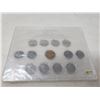 Image 2 : Canada 1867-1992 125th anniversary Commemorative coins in a hard plastic case (12 quarters and a Loo