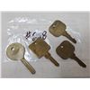 Image 2 : 4 Old Large Motel Room keys(1-is blank),4-keys