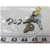 Image 1 : 1-Wise-Lock, concentric tube lock key, & 2-time clock key,3-keys