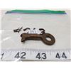 Image 1 : 1-Old heavy brass key 555,1-key