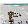 Image 2 : 1-Old Brass CNR key “S”,1-key