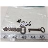 Image 1 : 1-heavy old key & 1-small skeleton key,2-keys