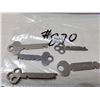 Image 2 : 5-old flat skeleton keys,5-keys