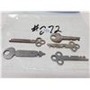 Image 1 : 5-old flat skeleton keys,5-keys