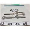 Image 2 : 5-old flat skeleton keys,5-keys