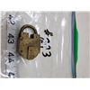 Image 1 : 1-old small brass padlock “Aligarh” 1945,1-padlock