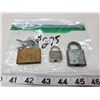 Image 2 : 1-Slaymaker padlock, 1-Jaguar padlock & 1-small brass padlock with keys,3-padlocks