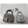 Image 2 : 2-Old Master Lock Padlocks, no keys,2-padlocks