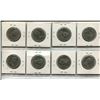 Image 2 : 8-Canadian 50 cent pieces 1968 to 1975 (complete),8-Canadian 50 cent coins