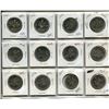 Image 1 : 12-Canadian 50 cent pieces 1968 to 1987,12-Canadian 50 cent coins