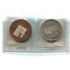 Image 2 : 2-Tokens - Canada Commemorative British Columbia 1871-1971 (1-silver, 1-Bronze),2-Canadian tokens