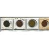 Image 1 : 4-tokens (1857 PEI) ($5 Quebec BR585) (50Cent All you can eat, Moorhead, Minn) (Millers Jewelry BC 1