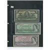 Image 1 : 1-1937 one dollar bill, 1-1954 one dollar bill replacement note & 1-1954 mp ten dollar bill ($12.00 