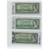 Image 1 : 2-1954 one dollar bill replacement notes (2 different Prefixes) 1-1954 rare M/P prefix one dollar bi