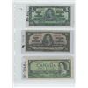 Image 1 : 1-1937 one dollar bill, 1-1937 ten dollar bill & 1-1954 one dollar bill replacement note ($12.00 fac