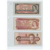 Image 1 : 3-Unciculated bills, 1-1954 two dollar bill, 1-1974 two dollar bill & 1-1986 two dollar bill ($6.00 