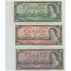 Image 1 : 3-bills, 1-AU 1954 one dollar replacement note, 1-1954 two dollar bill & 1-1954 ten dollar bill ($13