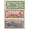 Image 2 : 3-bills, 1-AU 1954 one dollar replacement note, 1-1954 two dollar bill & 1-1954 ten dollar bill ($13