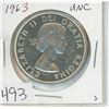 Image 1 : 1963 Canadian Silver dollar UNC,1-Canadian dollar