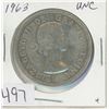 Image 1 : 1963 Canadian Silver dollar UNC,1-Canadian dollar